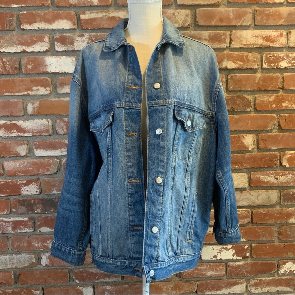 Topshop oversized denim jacket